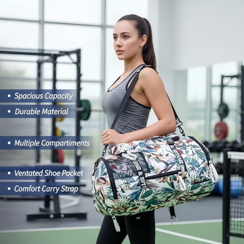 Gym Duffle Bag Backpack,4‑Way Waterproof with Shoe Compartment Travel Laptop - color: Yellow