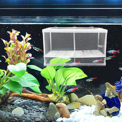 VANZACK Aquarium Fish Breeding Box Divider for Fry Hatching and Safe Separation Incubator for Fish Lightweight and Easy to Clean Nursery Tank