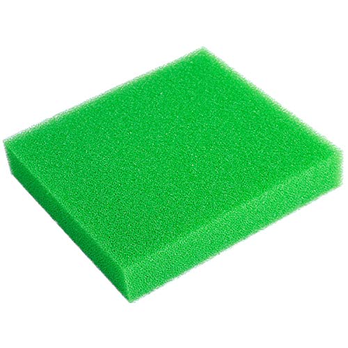AQUANEAT Aquarium Filter Sponge Open Cell Foam Sheet Bio Sponge Filter Media Pad HMF Fish Tank Sump Divider (11" Lx 10.25" W x 2" H, Green) - color: Green, size: 11" Lx 10.25"W x 2"H
