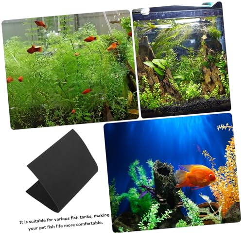 Reptile Terrarium Mat Thick Nonslip Fish Tank Pad for Aquarium Water Absorbent Base Shockproof Bottom Mat Design