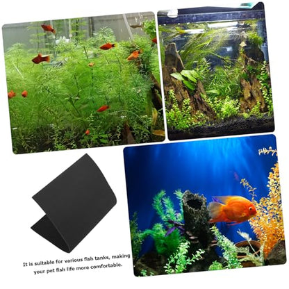 Reptile Terrarium Mat Thick Nonslip Fish Tank Pad for Aquarium Water Absorbent Base Shockproof Bottom Mat Design