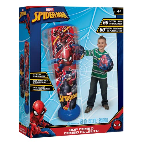 Marvel Spider Man 60" Bop Bag, Red - color: Spiderman, size: 60" Bop Bag