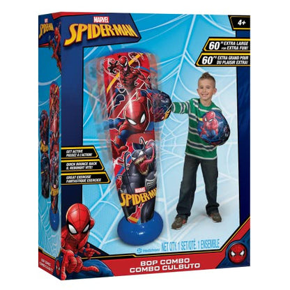 Marvel Spider Man 60" Bop Bag, Red - color: Spiderman, size: 60" Bop Bag