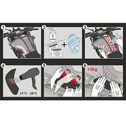 Motocycle V2 Batliss Side Fuel Tank Pads Protector Decal for Ducati Streetfighter V2 Panigale V2 Rubber Ant-Slip Sticker 2020>2024 Accessories