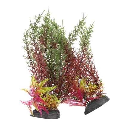2pcs Creative Artificial Aquarium Grass Vivid Wear-Resistant Desktop Tank Plants for Fish Tank Decoration Simulation Plants