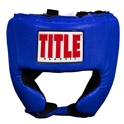 TITLE Boxing Classic USA Competition Headgear - Protective Gear for Sparring and Martial Arts, USA Boxing Approved - color: Blue, size: Small