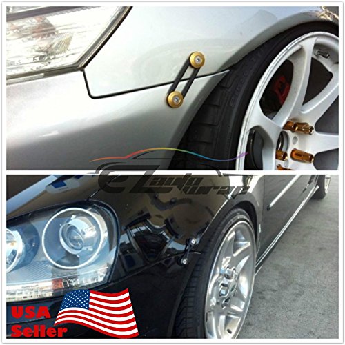 Red Bumper Quick Release Fasteners for Car Bumpers Trunk Fender Hatch Lids Kit - color: RED