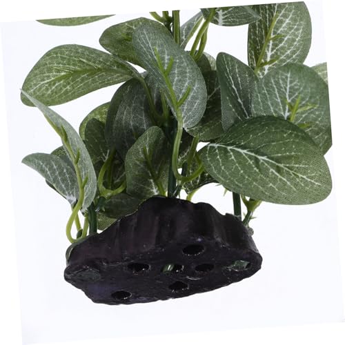 Alipis Realistic Artificial Aquarium Plant Decoration Sturdy Plastic Water Grass Ornament with Base for Fish Tank Landscape and Betta Hiding Spot Easy Maintenance Lifelike Design