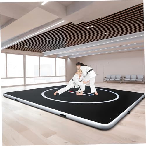 Inflatable Martial Arts Mat 10x10 FT, Portable Tumbling Mat