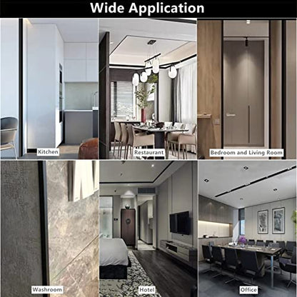 Aluminium Alloy Metal Corner Guards 10 Pcs Wall Corner Protector 1.2" x 1.2" x 48" Wall Corner Protection Decoration Black Pack of 10 Corner Guards 20 Ga/1 mm Thickness