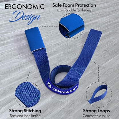 Cheer Stretching Strap for Flexibility Training and Stunt Practice | Durable Stretch Band to Improve Flexibility and Range of Motion, Essential Accessory for Cheerleaders - color: Navy