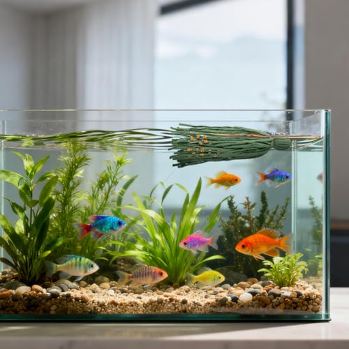 SOIMISS 10 Pcs Spawning Mops for Fish Breeding, Floating Egg Laying Mop with Floats, Soft Yarn Aquarium Hideout for Fry Protection Medaka Shrimp - color: Olive Green