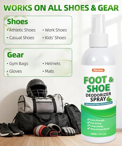 Shoe Deodorizer Spray, 5 fl. oz (2 Pack) Foot & Shoe Odor Eliminator - size: 10 Fl Oz (Pack of 1)