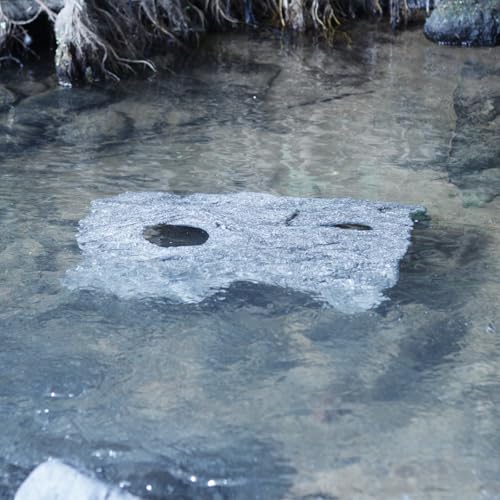 Fish Cave, Camouflage Hiding Shelter for Koi Pond, Realistic Underwater Sanctuary with Weighted Base to Protect Fish from Herons