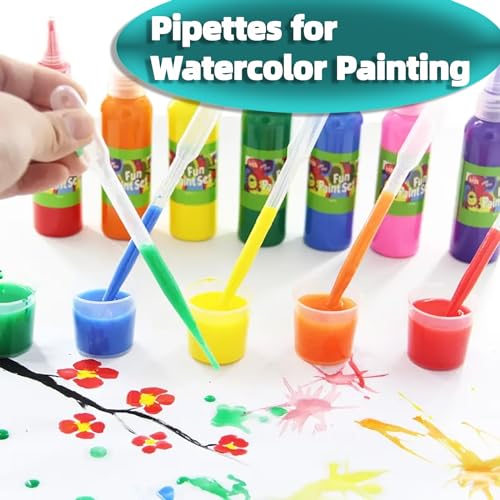 100 PCS 3ML Pipettes Dropper - Disposable Plastic Dropper Pipette for Accurate Liquid Transfer, Excellent Suction, Pipettes for Essential Oils, Resin, Crafts, Labs, Kids Activities, DIY Art