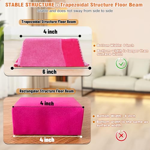 Marfula 6 FT / 8 FT / 9 FT Folding Gymnastics Beam Foam Balance Floor Beam - color: Starlight Rainbow, size: 6 Ft