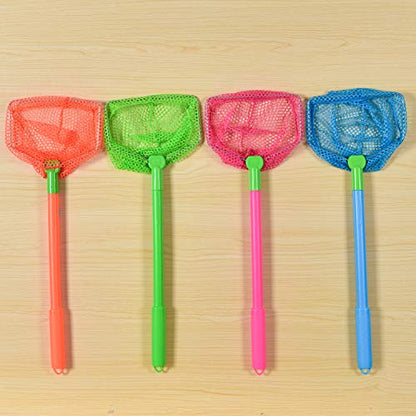 Coopay 4/8 Pieces Butterflies Fishing Net Catching Bug Floating Bait Beach Nets for Outdoor Playing