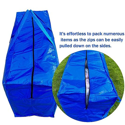 66 Gallon Extra Large Storage Bags, Huge Moving Bags Heavy Duty with Zipper and Stronger Handles, Big Foldable Duffle Bag for Travel - Waterproof Material Protects from Dust and Moisture - Storage