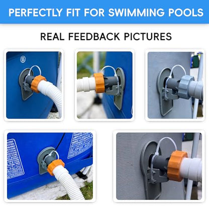 Upgrade 2 Pack Swimming Pool Hose Support Holders，Above Ground Pool Accessories，Compatible with Intex Pools，Prevent Hose Sagging and Extend Hose Service Life
