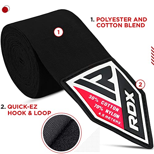 RDX Boxing Gloves 10 Oz Men Women with Boxing Hand Wraps Inner Gloves, Mexican Style Boxing Wrist Straps, Heavy Punching Bag Gloves for Kickboxing, Muay Thai, MMA Martial Arts