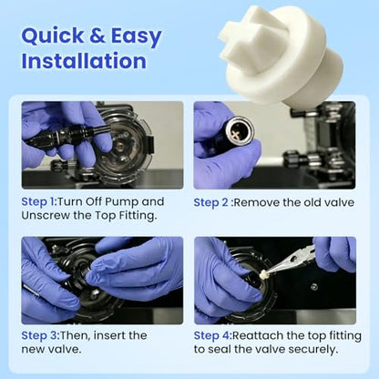 12 PCS MCCVDB0 Check Valve Duckbill Replacement for Stenner Pumps 45 85 100 170 Series, Santoprene Duck Bill Valves for Peristaltic Pump Tube MCCP202, Regular Maintenance Parts