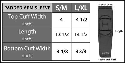 Tandem Sport Padded Arm Sleeves - Compression Sleeves with Built-In Elbow Padding to Reduce Injury & Stress - color: White, size: Large-X-Large