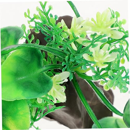 GALPADA Desktop Aquarium Grass Artificial Fish Tank Plant Decorative and Aquarium Decor for Fish Tank Supplies for Aquatic Animals