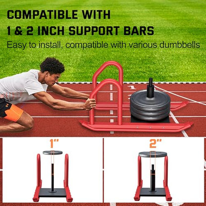 Heavy Duty Push Pull Weight Sled with Harness for Speed Training