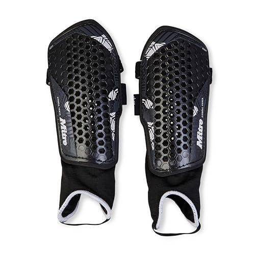 Mitre Unisex Soccer Shin Guards - color: Aircell Power Black/White, size: X-Large