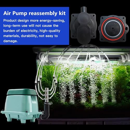 HP60/80 Air Pump Rebuild Complete Kit Fit for Aqua-Safe AS500, for Aqua-Aire AA500, with White Switch
