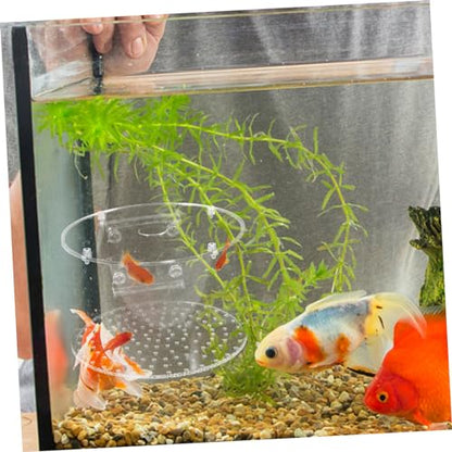 balacoo Fish Breeding Box Floating Cover Isolation Tank for Fry Aquarium Nursery Transparent Design Prevents Predation Safe for Fish Breeding