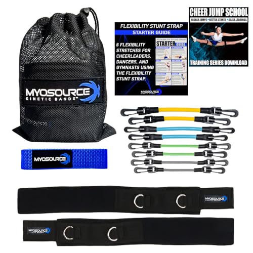Cheer Kinetic Bands – Leg Strengthening Resistance Bands for Cheerleaders - style: Royal Level 1