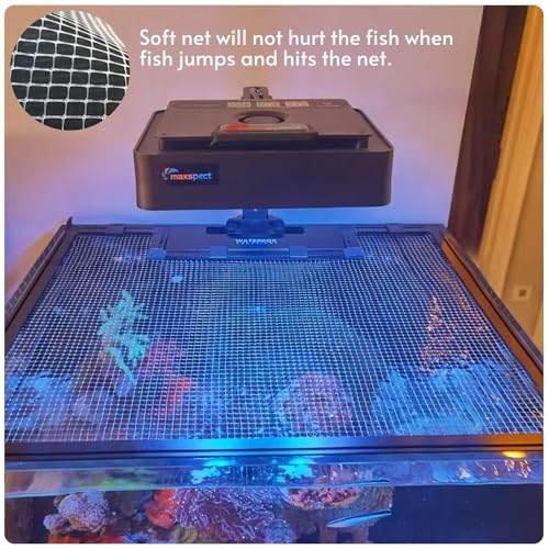 Clear Fish Tank mesh Netting Material Aquarium mesh lid Transparent Plastic Aquarium top Cover Screen Hood net(5.12 Feet X 3.37 Feet)