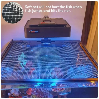 Clear Fish Tank mesh Netting Material Aquarium mesh lid Transparent Plastic Aquarium top Cover Screen Hood net(5.12 Feet X 3.37 Feet)