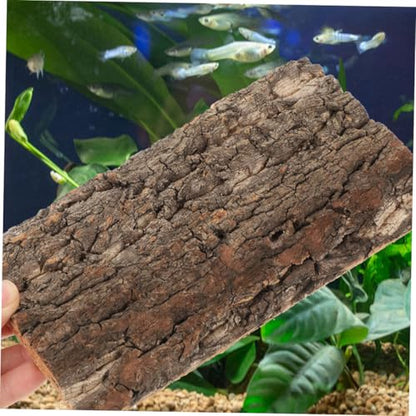 3pcs Bark Background for Reptile Terrariums Decor for Fish Tanks Comfortable Habitat for Snakes Lizards More