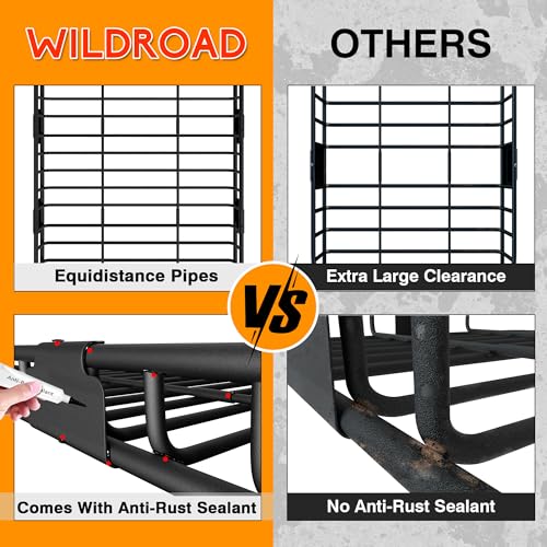 WILDROAD Rooftop Cargo Carrier Combo Roof Rack Cargo Basket 64" x 39" x 4" - size: 63" x 39" x 4"