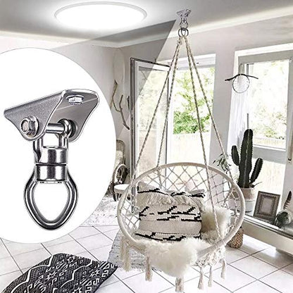 SELEWARE Heavy Duty Swing Swivel Hook, 360° Rotation Bearing Hanger - color: Swivel With Hanger