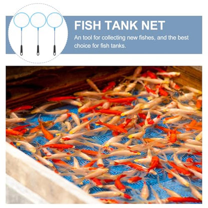 30pcs Fine Mesh Fish Landing Nets Aquarium Fish Tank Filter Nets for Shrimp Skimming Aquarium Accessories Aquatic Pets