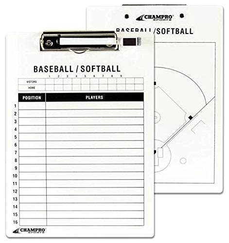 Champro Baseball/Softball Board (White, 12 x 9-Inch)