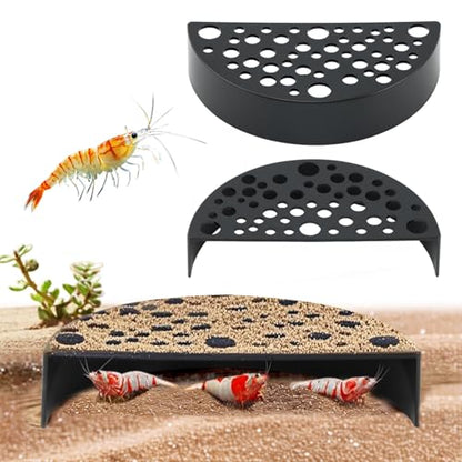 2 Pack Shrimp Cave,Shrimp Hides for Aquarium,ShrimpHideouts Stealth Caves,Shrimps Breeding Protector,Shrimps Breeding Cave Shelter Aquarium Tunnel for Fish Tank Accessories Decor