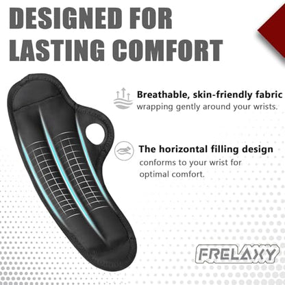 Frelaxy Wrist Weights with Thumb Loops for Men Women (Pair) - color: Red, size: 2 lbs x 2