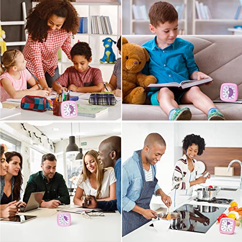 Secura 60-Minute Visual Timer, Silent Study Timer for Kids and Adults - color: Pink