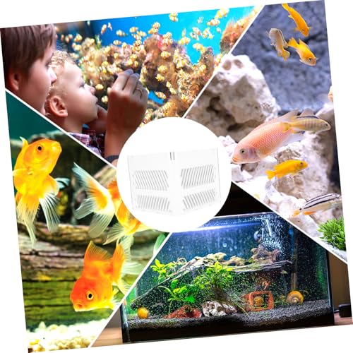 Kisangel Aquarium Partition Plate Acrylic Divider for Fish Tanks Sand Isolation and Dual Hole Design Easy Installation Versatile Aquarium Accessory for Clean and Healthy Environments
