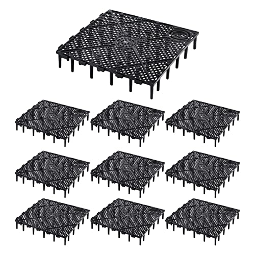 10 Pcs Aquarium Filter Bottom Tray Grid Aquarium Fish Tank Divider Premium Aquarium Filter Plate for Tank Bottom - Efficient Sand Gravel Board