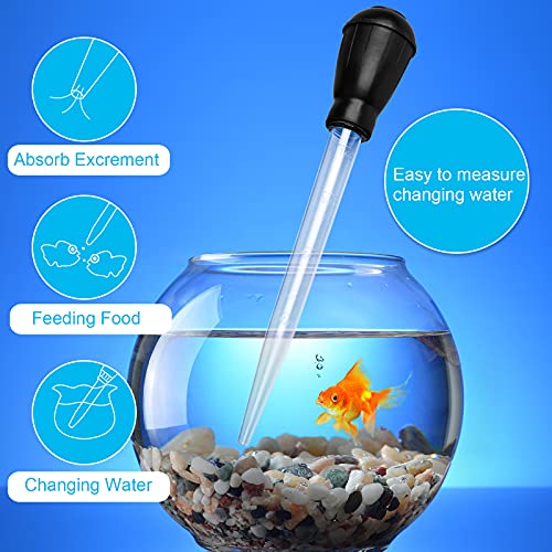 Manual Fish Tank Water Changer Aquarium Dropper, 30ml Aquarium Clean Pipette Dropper, Fish Tank Cleaning Waste Remover, Aquarium Gravel Cleaning Straw, Black - color: Black