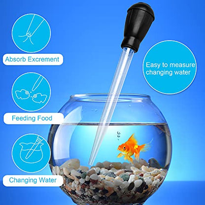 Manual Fish Tank Water Changer Aquarium Dropper, 30ml Aquarium Clean Pipette Dropper, Fish Tank Cleaning Waste Remover, Aquarium Gravel Cleaning Straw, Black - color: Black