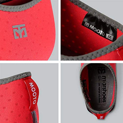 MOOTO Korea Taekwondo MarShoes TKD MMA Martial Arts Gym Academy School Socks Type Mar Shoes Red and Navy (Red, 3. S(220~235 mm or 8.66~9.25 inch))