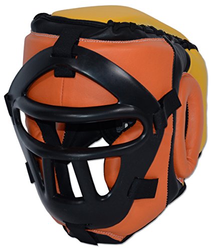 Ring to Cage Removable Safety Mask Training Headgear for Boxing, Muay Thai, MMA, Kickboxing - Youth and Adult Size - size: Large/X-Large (22.5” to 24.5” Head circumference)