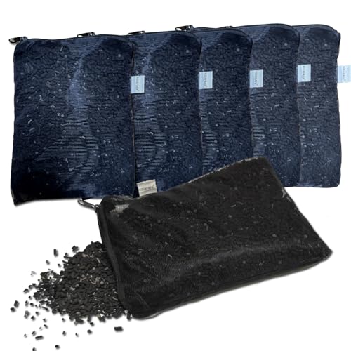 6 Lbs Activated Carbon Charcoal in 6 Media Bags for Aquarium Fish Tank Pond Pellets Canister Air Filter AC x6