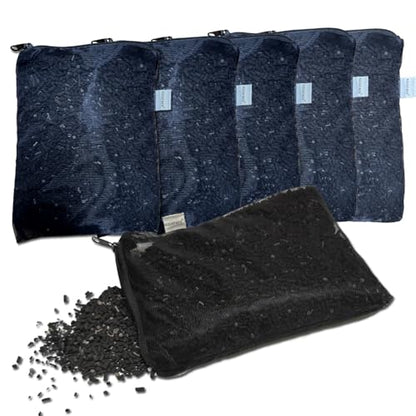 6 Lbs Activated Carbon Charcoal in 6 Media Bags for Aquarium Fish Tank Pond Pellets Canister Air Filter AC x6